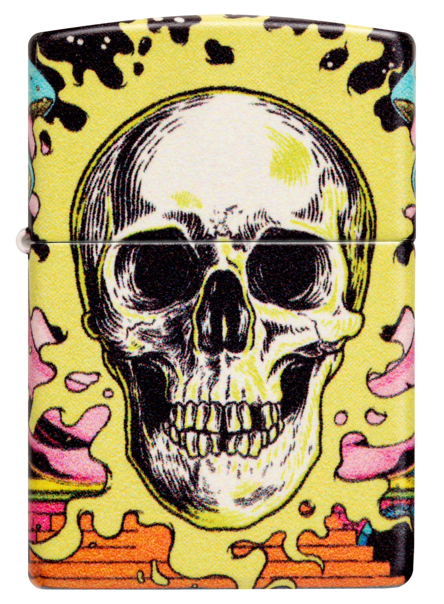 Zippo Trippy Skull Design Glow in the Dark 540 Color Pocket Lighter