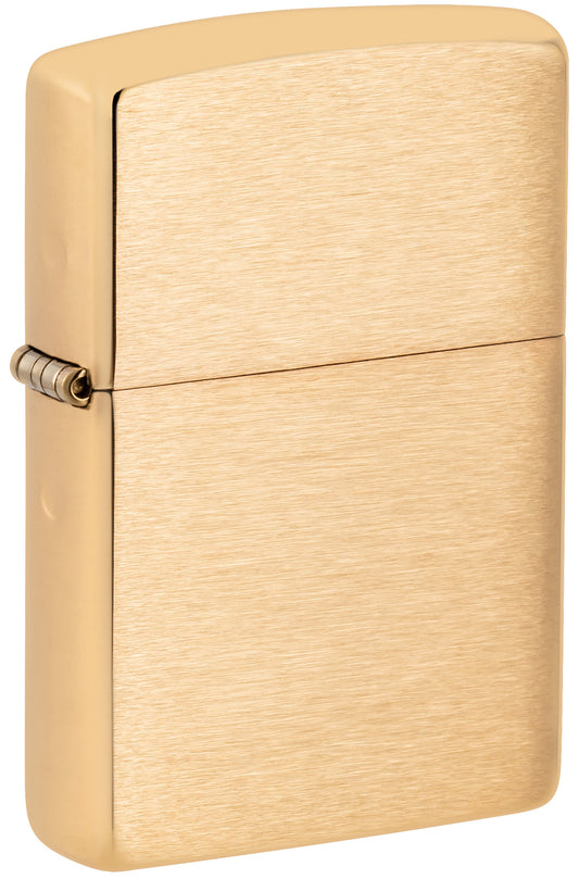 Classic Brushed Brass Pocket Lighter