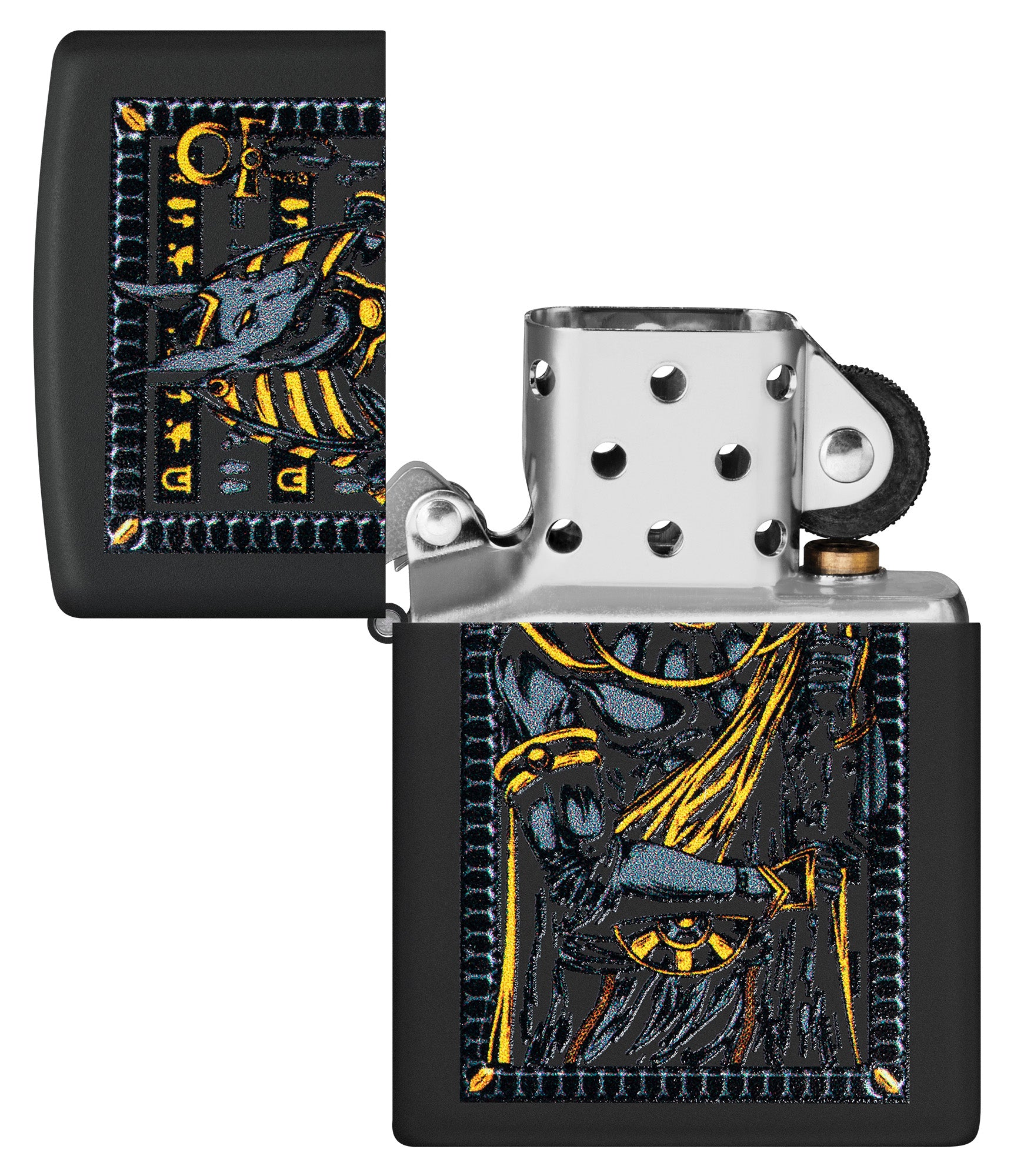 Zippo Anubis Design Black Matte Pocket Lighter