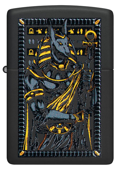 Zippo Anubis Design Black Matte Pocket Lighter
