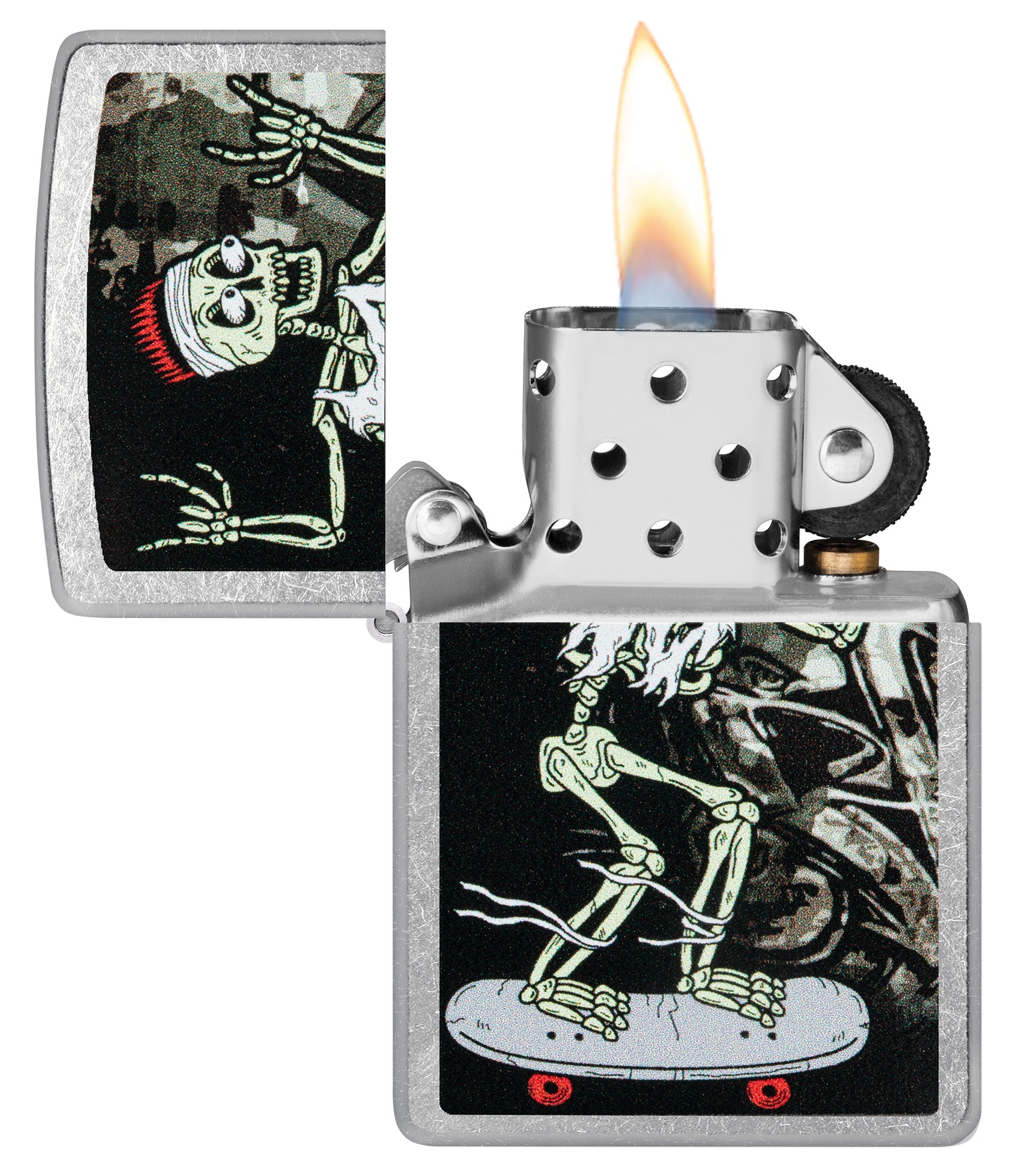 Zippo Skateboard Street Chrome Pocket Lighter