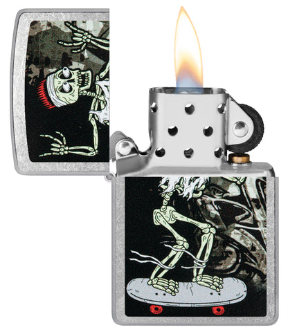 Zippo Skateboard Street Chrome Pocket Lighter