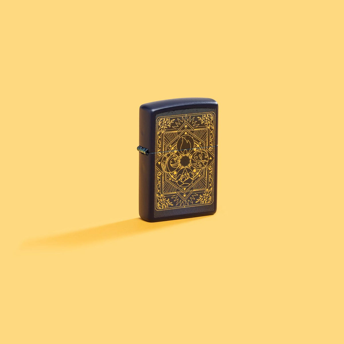 Zippo Elements Design Navy Matte Pocket Lighter