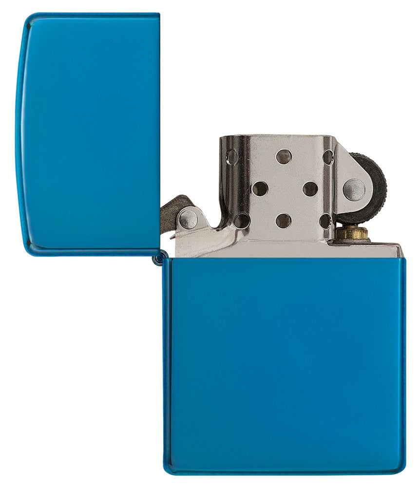 Classic High Polish Blue Pocket Lighter