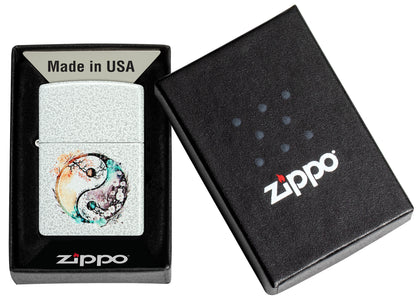 Zippo Floral Yin and Yang Design Glacier Pocket Lighter
