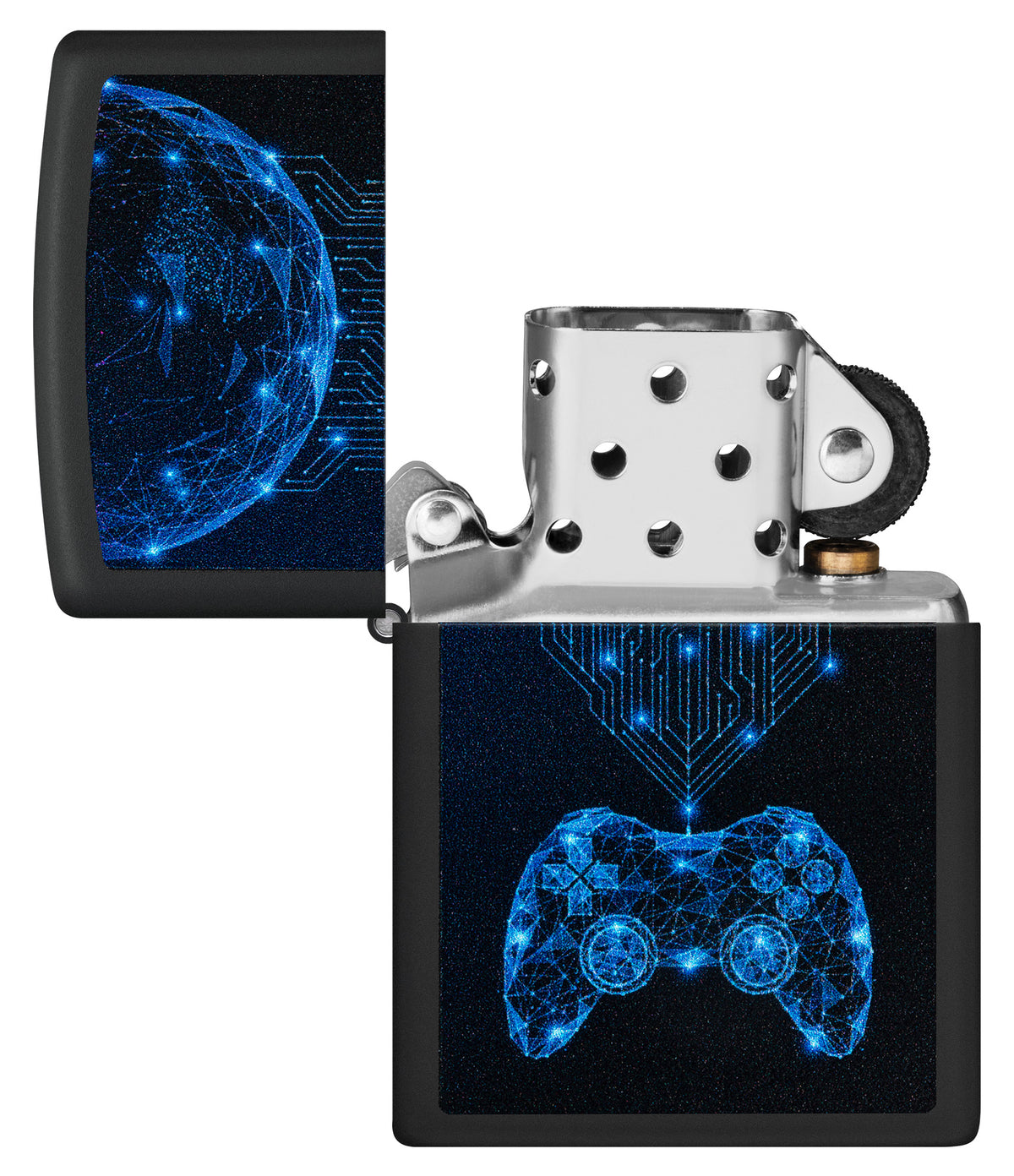 Zippo Gaming Black Matte Pocket Lighter