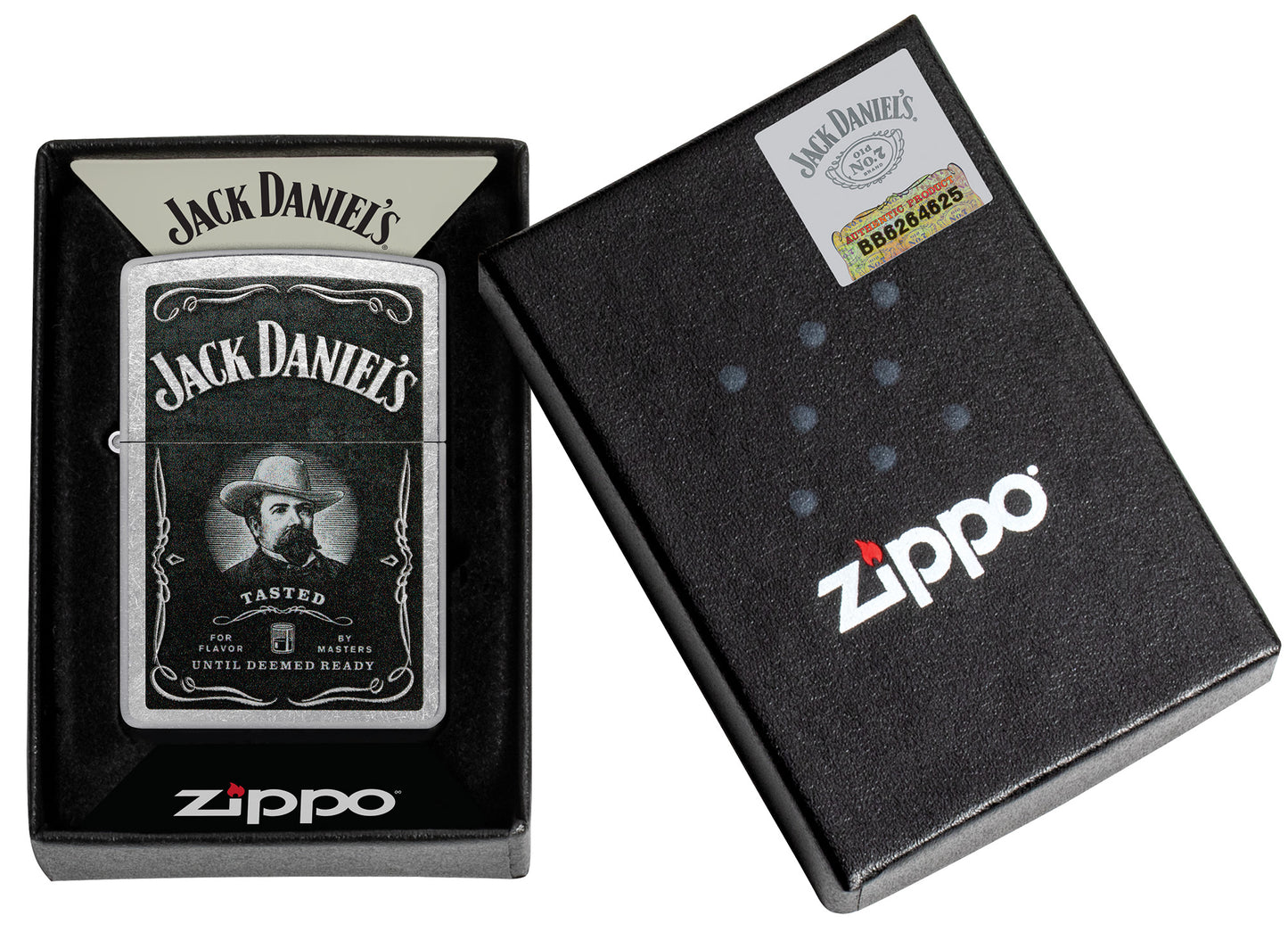 Zippo Jack Daniels Street Chrome Pocket Lighter
