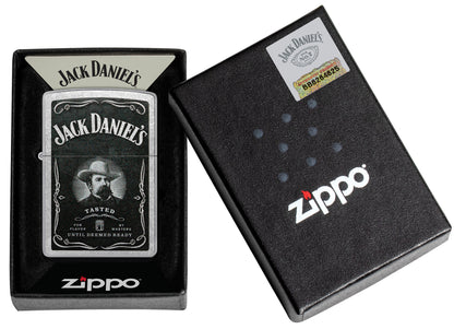Zippo Jack Daniels Street Chrome Pocket Lighter