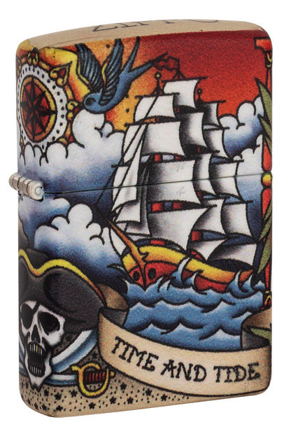 540 Nautical Tattoo Design Pocket Lighter