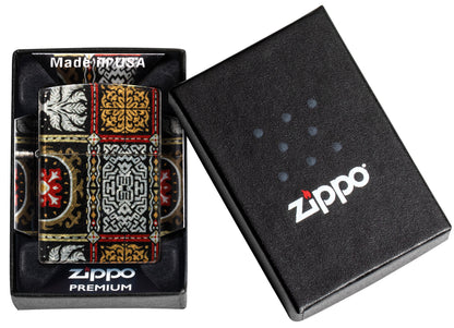 Zippo Tapestry Pattern Design Pocket Lighter