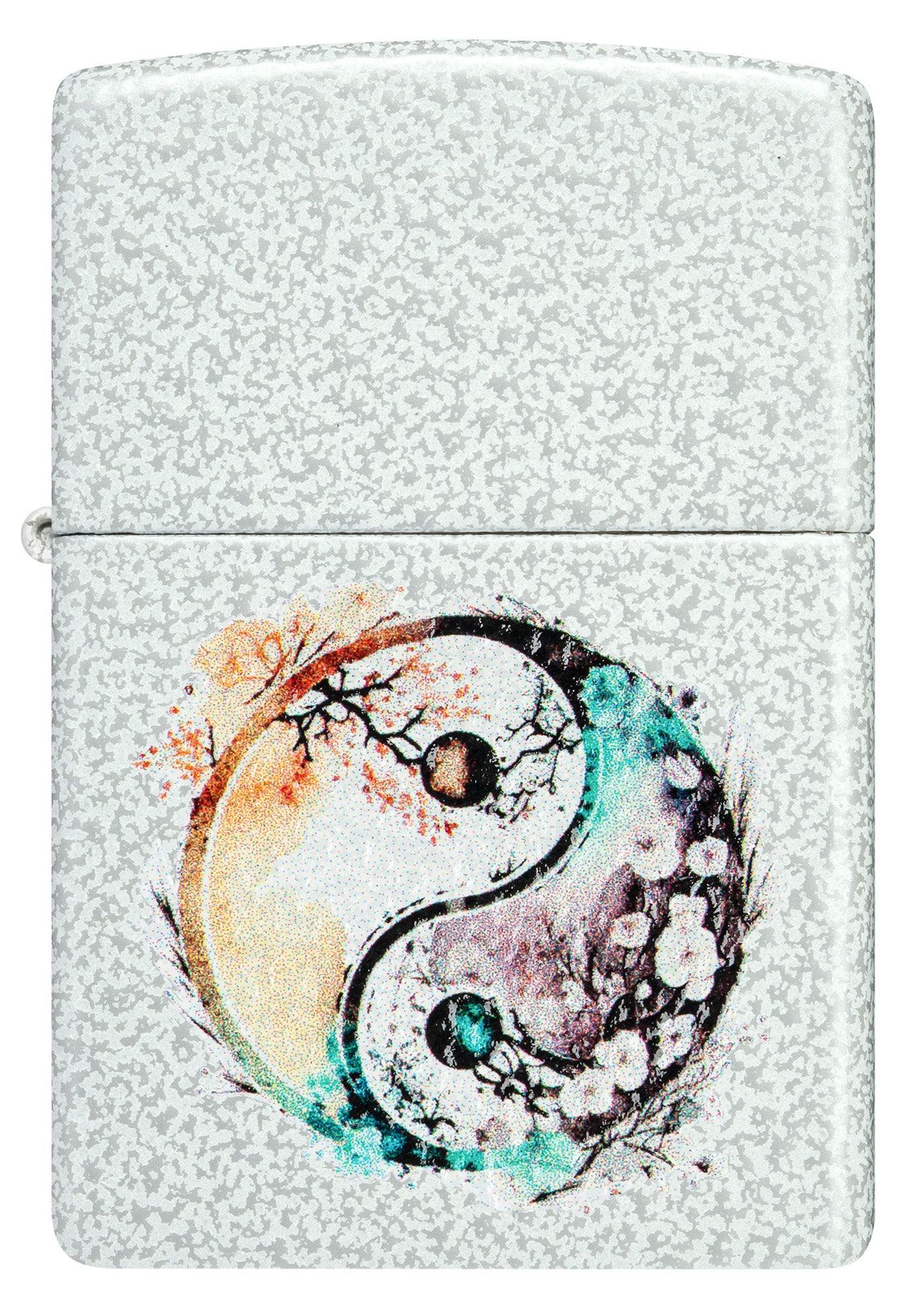Zippo Floral Yin and Yang Design Glacier Pocket Lighter