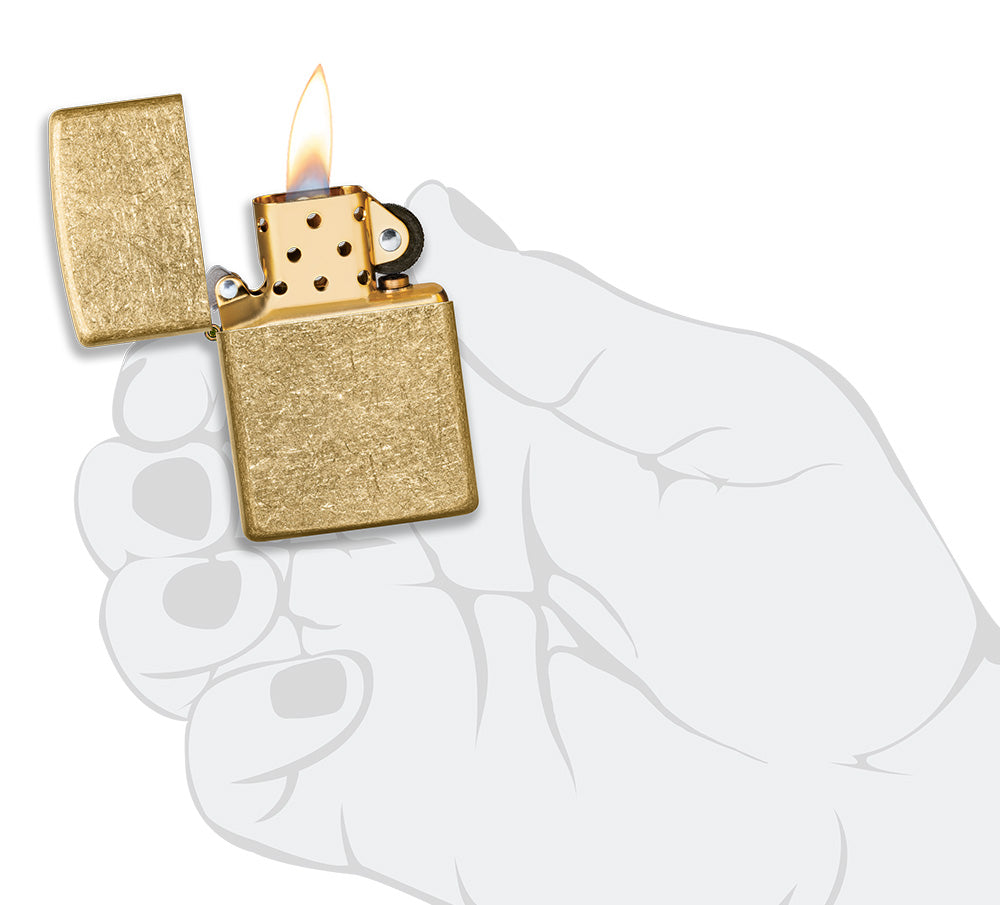 Tumbled Brass Pocket Lighter