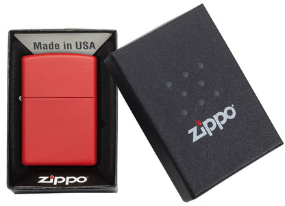 Classic Red Matte Pocket Lighter