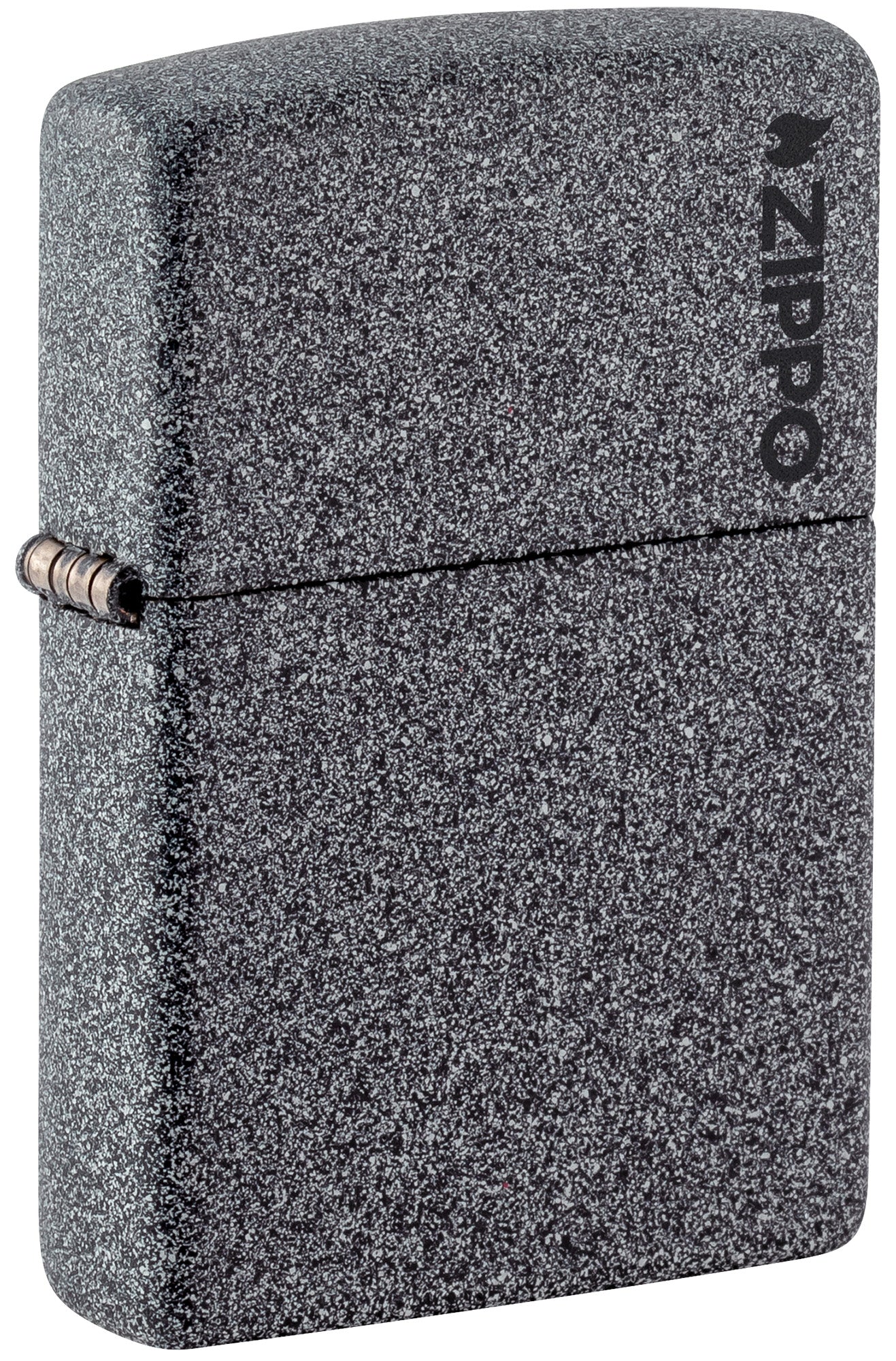 Zippo Classic Iron Stone Zippo Logo Pocket Lighter