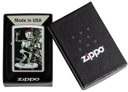 Zippo Skateboard Street Chrome Pocket Lighter