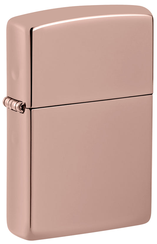 High Polish Rose Gold Pocket Lighter