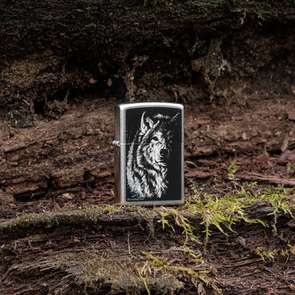 Zippo Lindsay Kivi Shadow Wolf Pocket Lighter