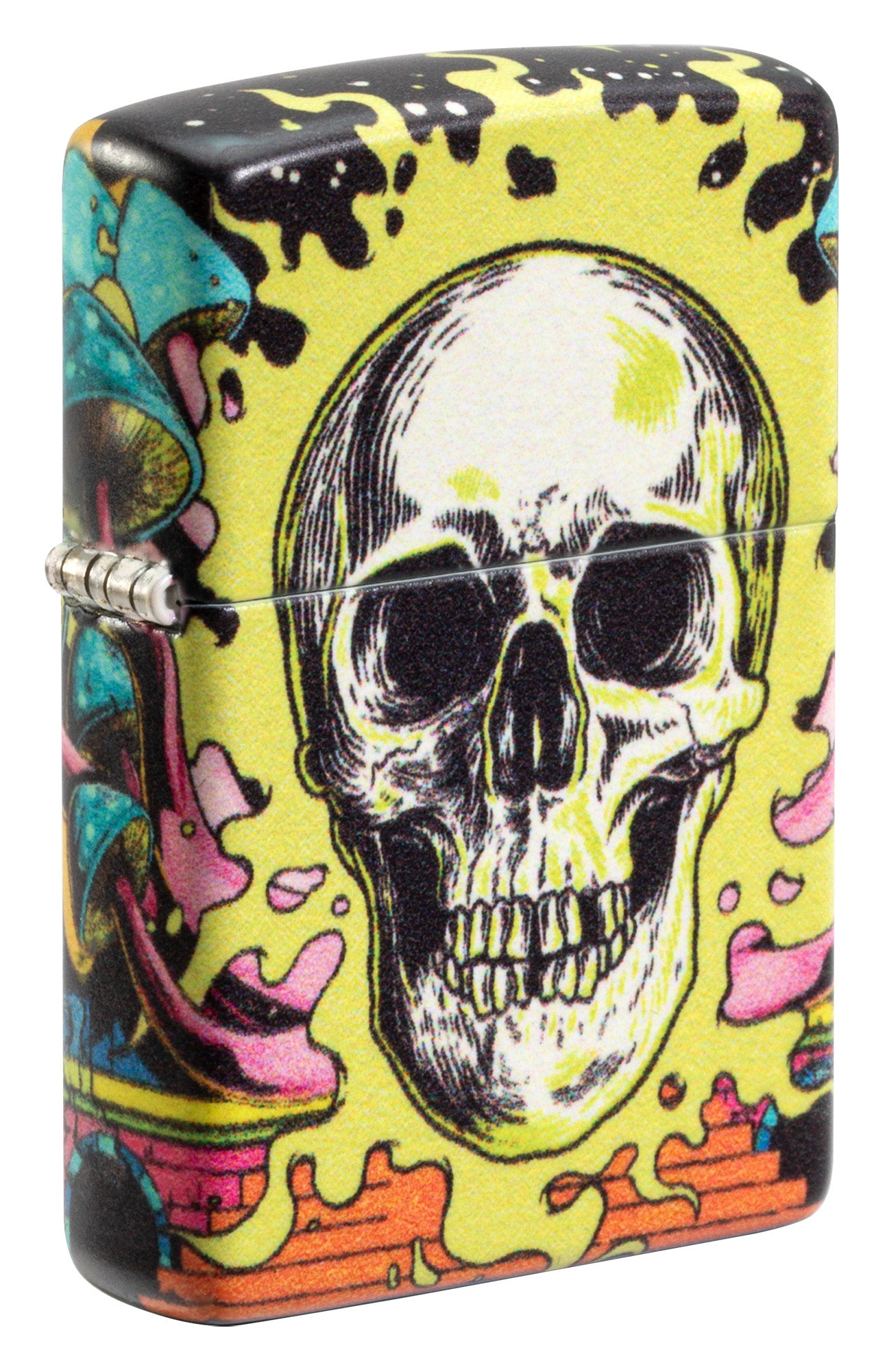 Zippo Trippy Skull Design Glow in the Dark 540 Color Pocket Lighter