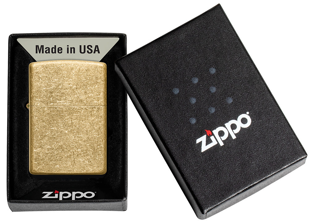Tumbled Brass Pocket Lighter