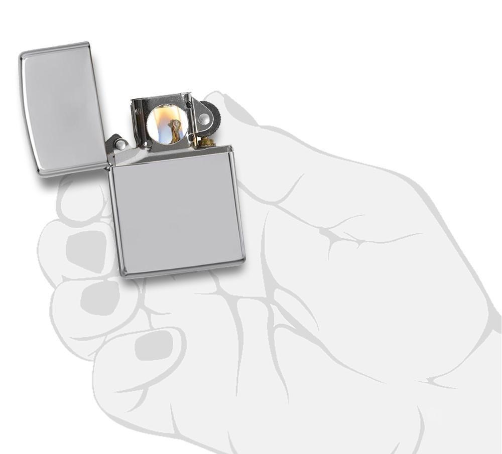 Classic High Polish Chrome Pocket Lighter