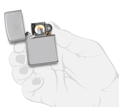 Classic High Polish Chrome Pocket Lighter
