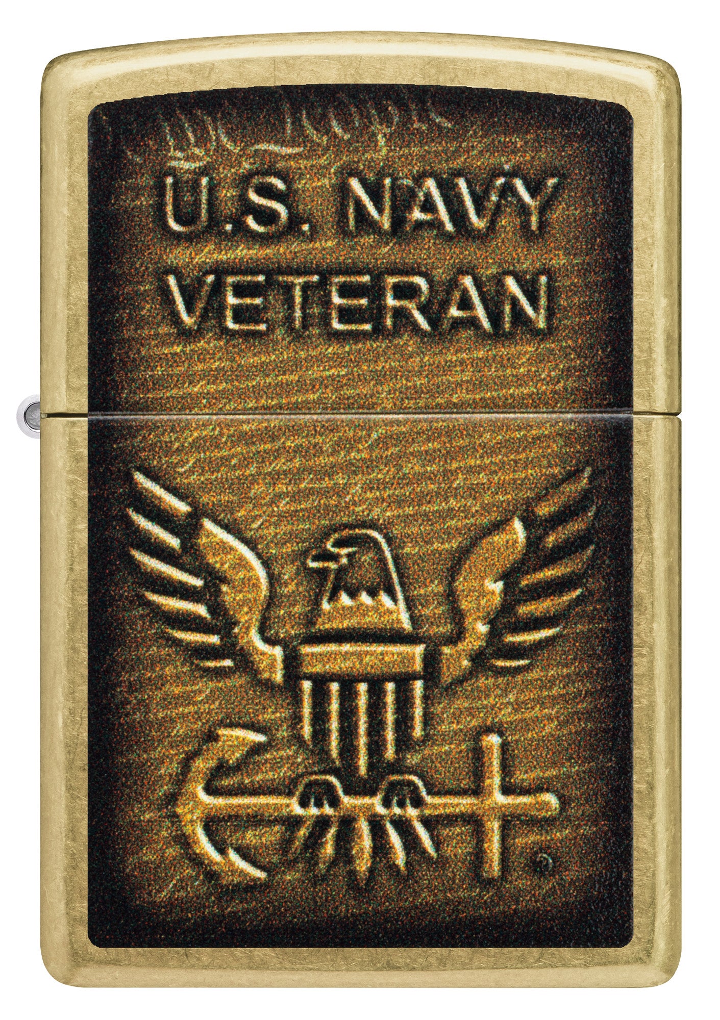 Zippo United States Navy® Street Brass Pocket Lighter