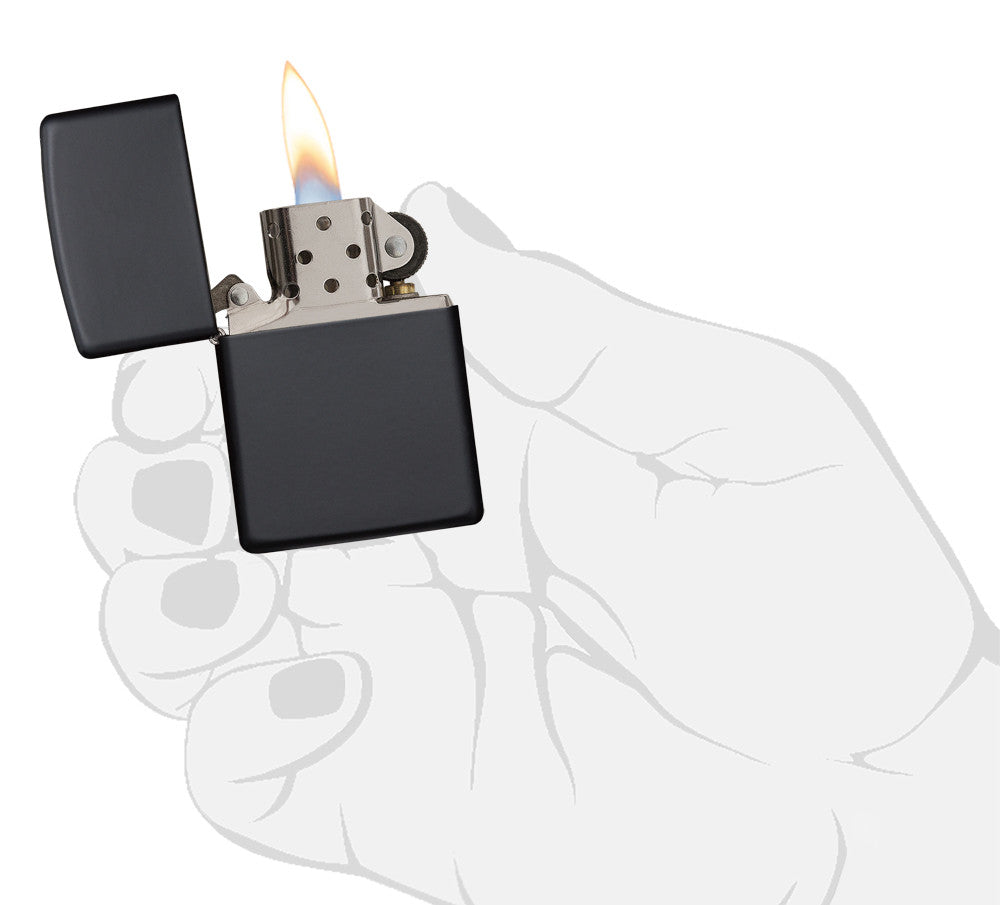 Classic Black Matte Pocket Lighter