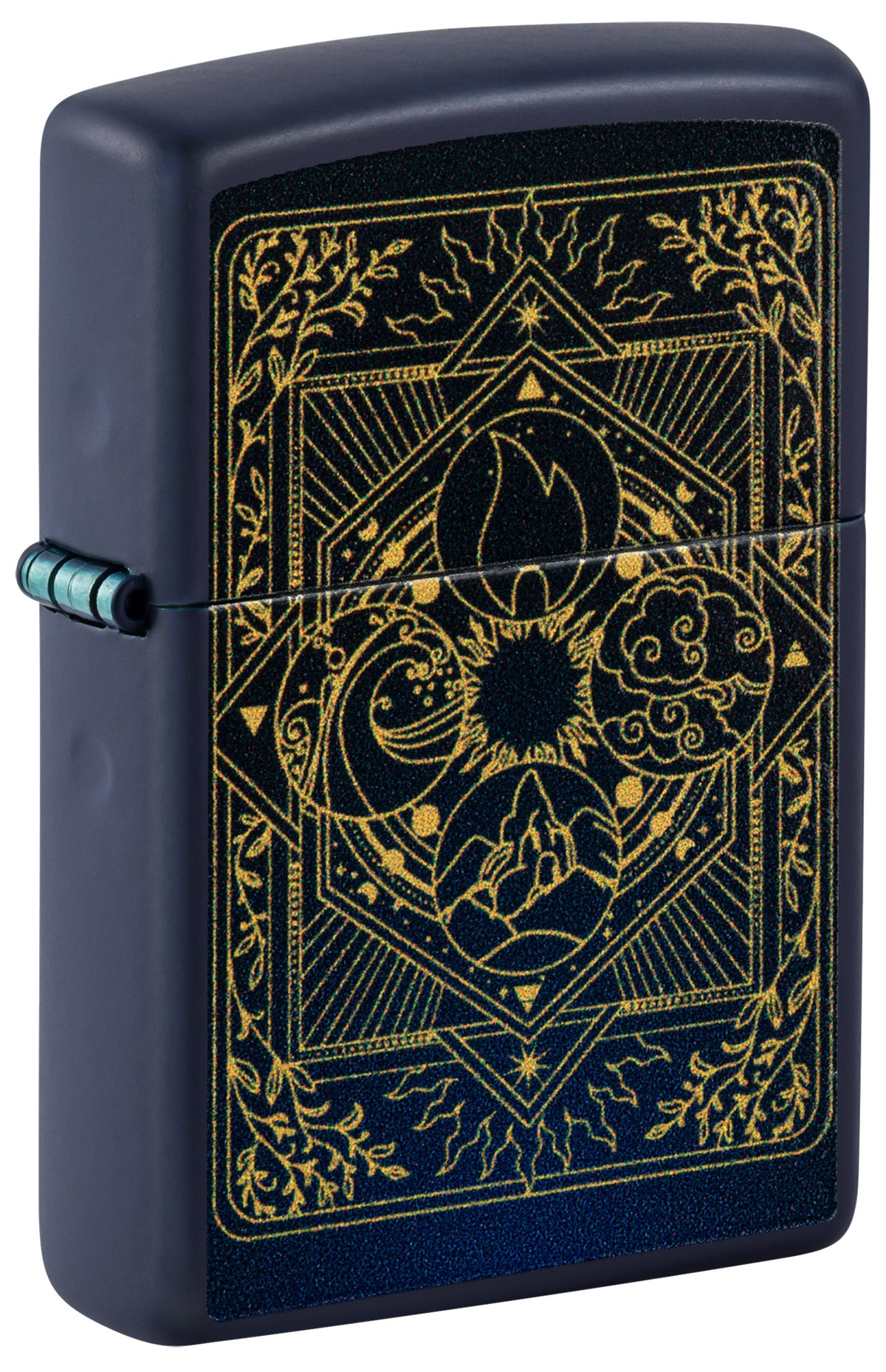 Zippo Elements Design Navy Matte Pocket Lighter