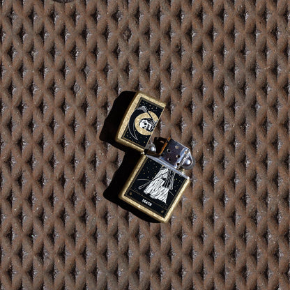 Zippo Death Card Desig Street Brass Pocket Lighter