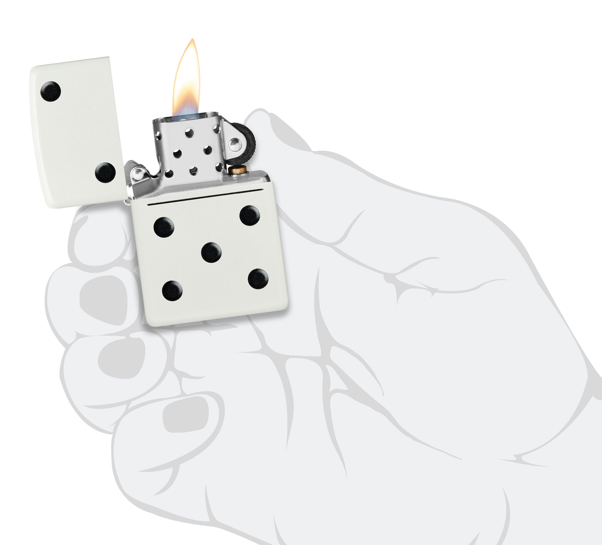 Zippo Domino Design Pocket Lighter
