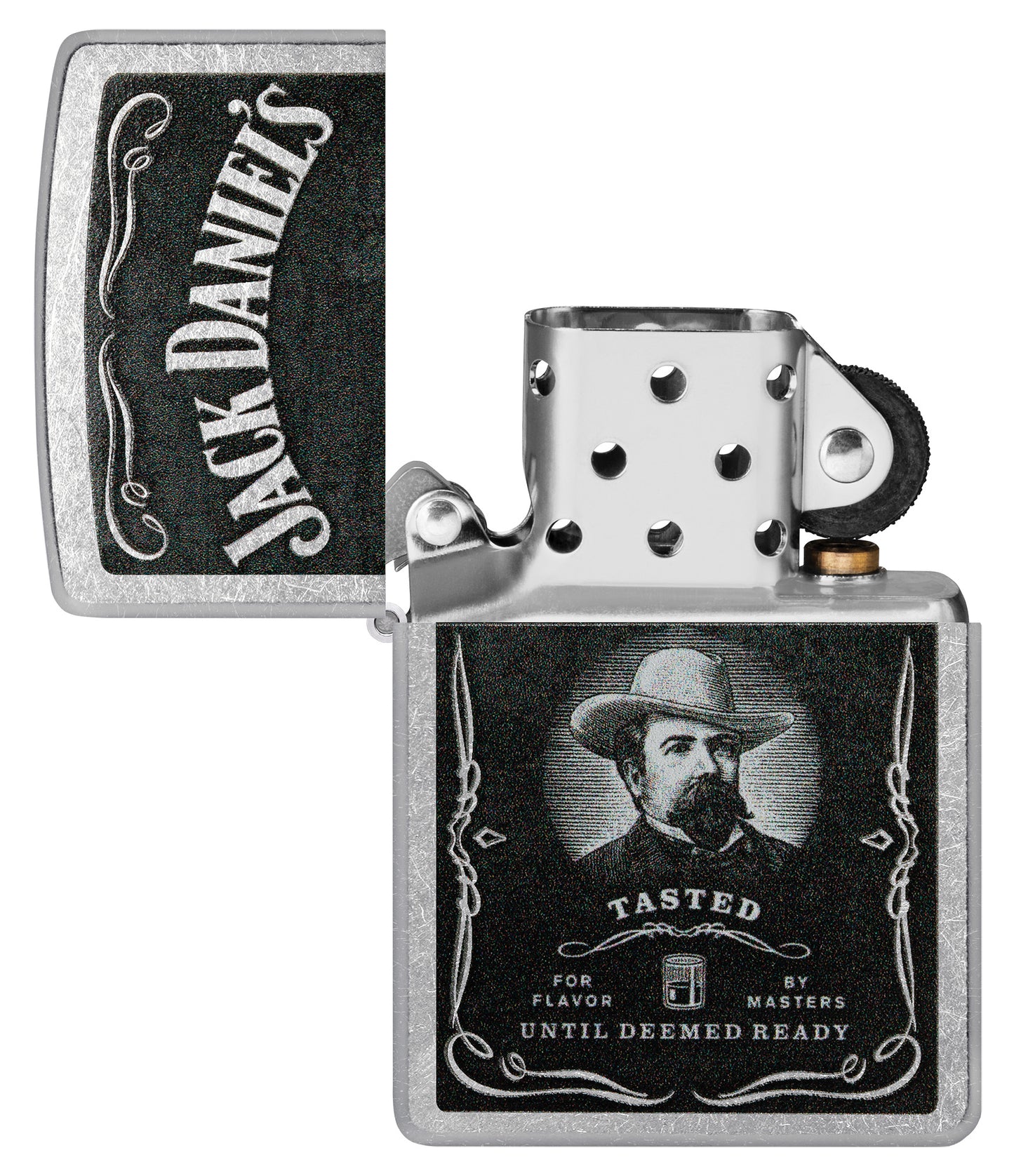 Zippo Jack Daniels Street Chrome Pocket Lighter