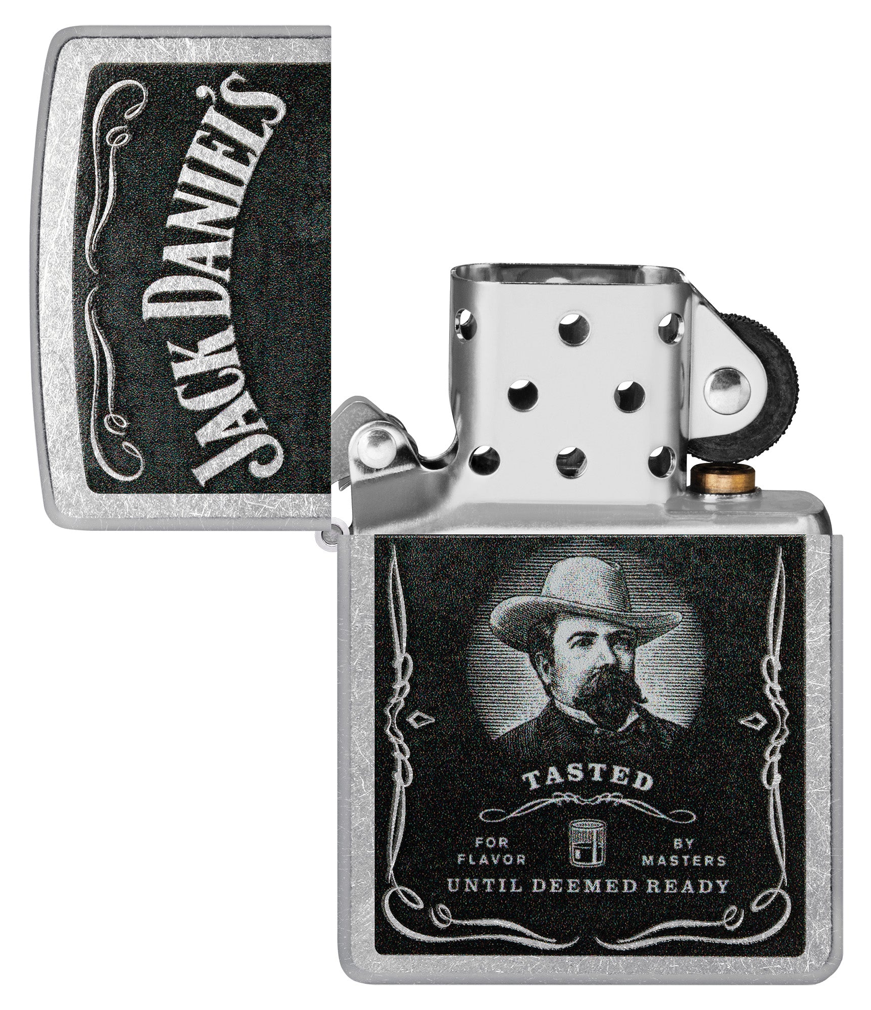 Zippo Jack Daniels Street Chrome Pocket Lighter