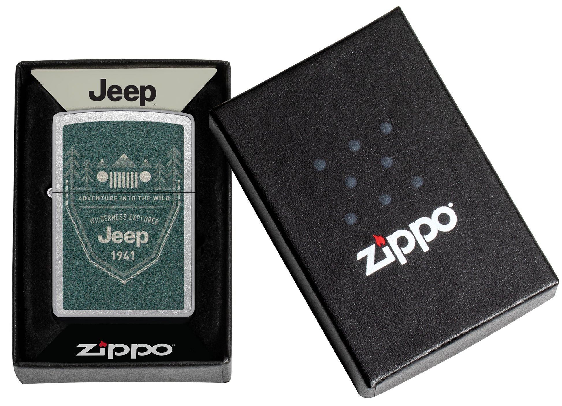 Zippo Jeep Street Chrome Pocket Lighter