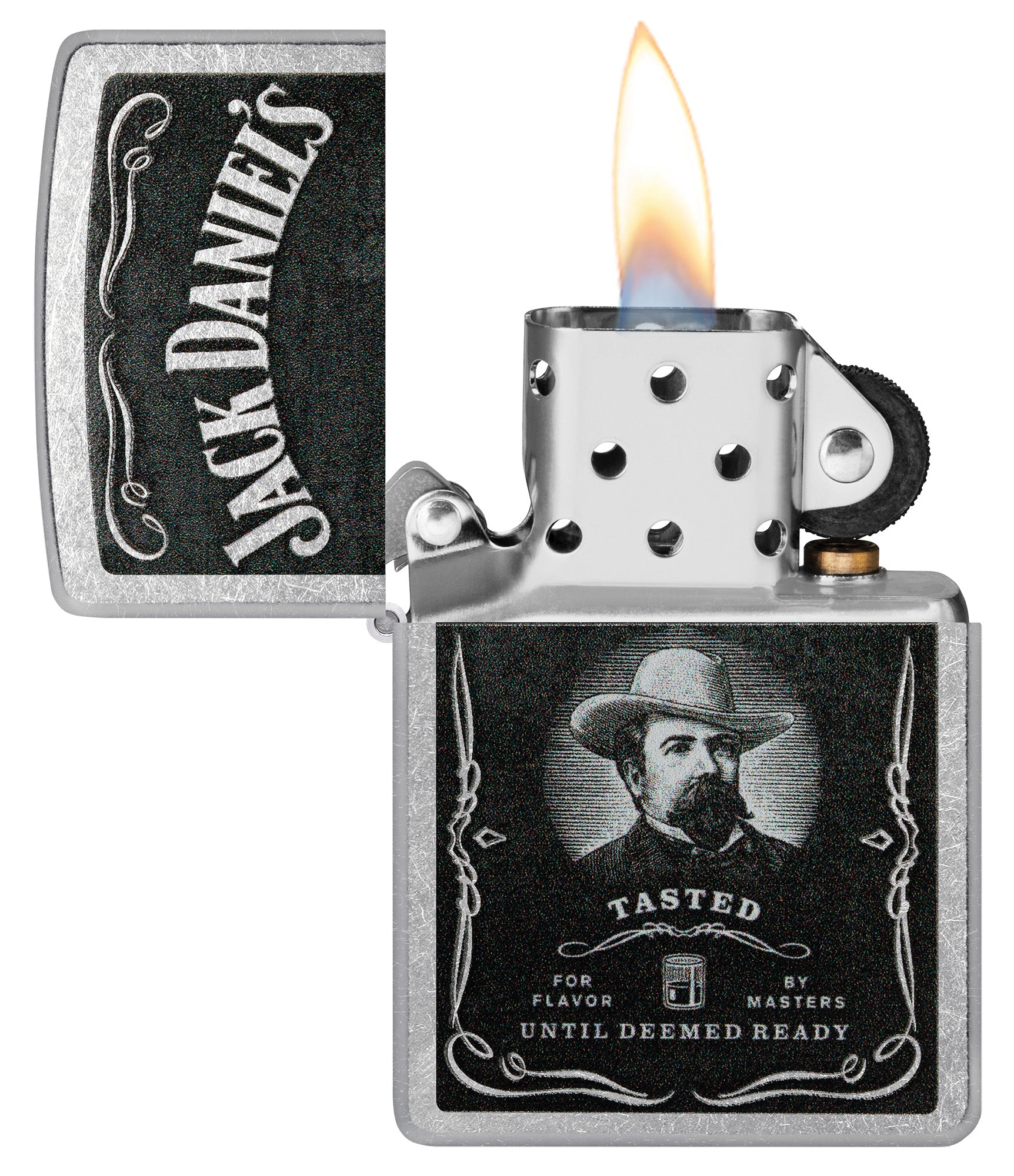 Zippo Jack Daniels Street Chrome Pocket Lighter
