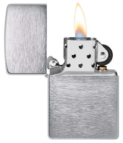 Armor Brushed Chrome Pocket Lighter