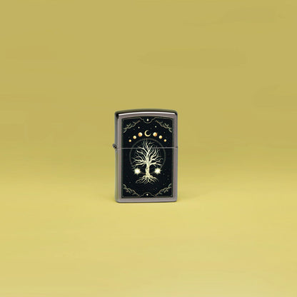 Zippo Mystic Nature Design Black Ice Pocket Lighter