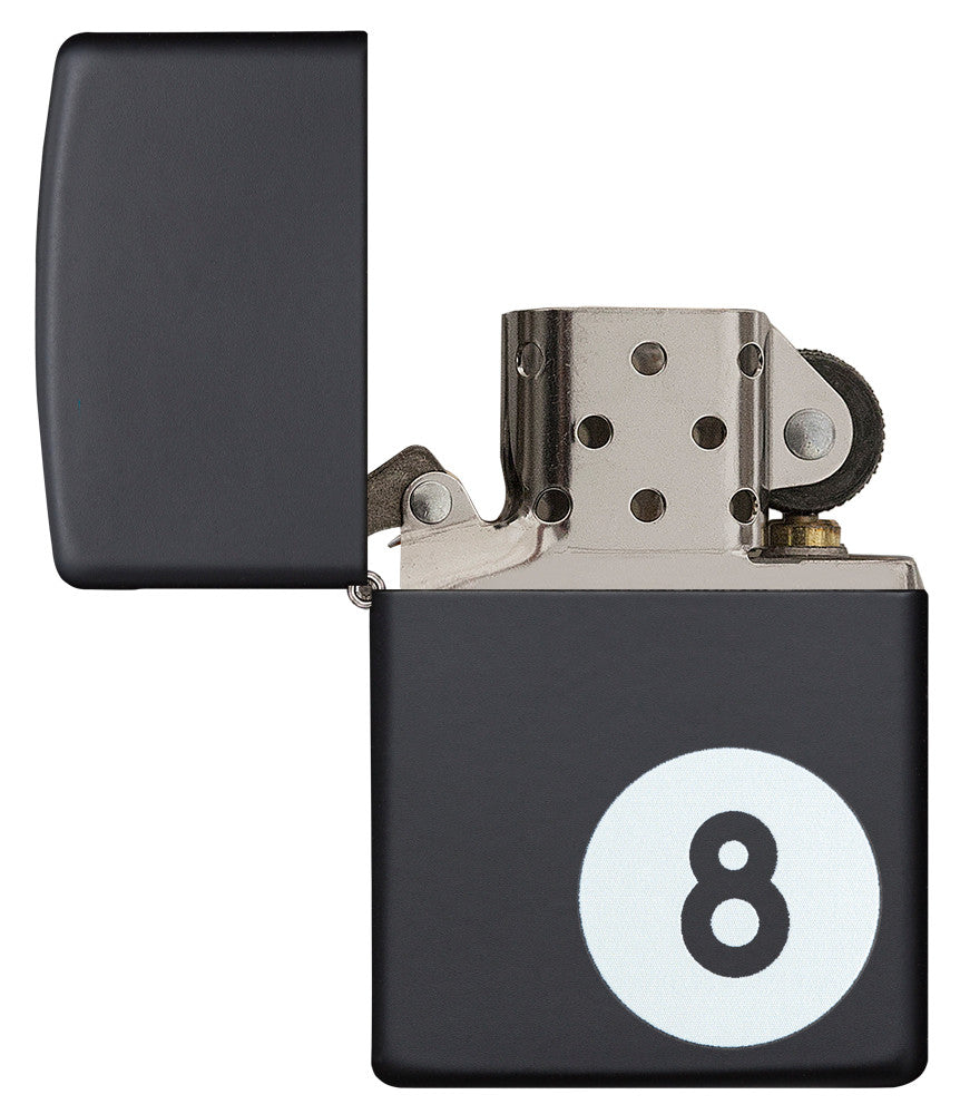 Eight Ball Pocket Lighter, Black Matte