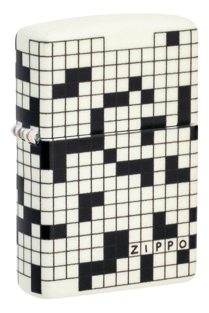 Zippo Crossword Design 540 Color Glow in the Dark Pocket Lighter