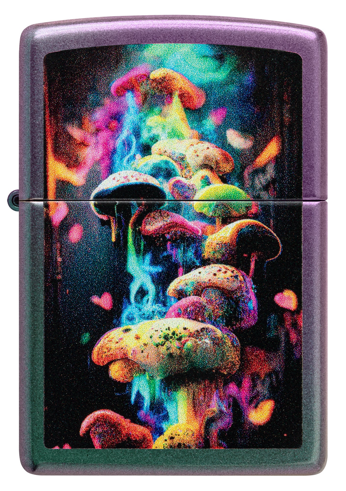 Zippo Mushrooms Design Iridescent Pocket Lighter