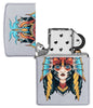 Front View of the Two Face Design Lighter open and unlit
