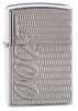 James Bond  Deep Carve  High Polish Chrome Windproof Lighter 3/4 View