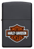 Front of 218HD, Harley-Davidson Classic, Color Image, Black Matte, Classic Case
