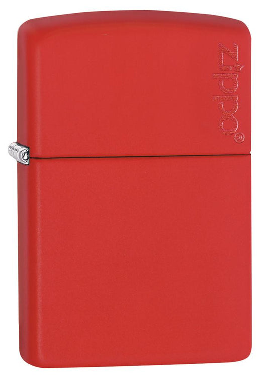 233ZL, Red Matte Lighter with Zippo Logo