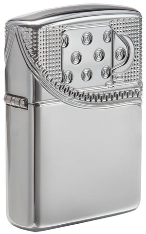 Zippo Zipper Design Windproof Lighter 3/4 View