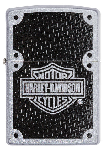 24025, Harley-Davidson Texture, Color Image, Satin Chrome, Classic Case