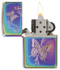 28442, Delicate Butterfly Design, Auto Engraving, Spectrum Finish