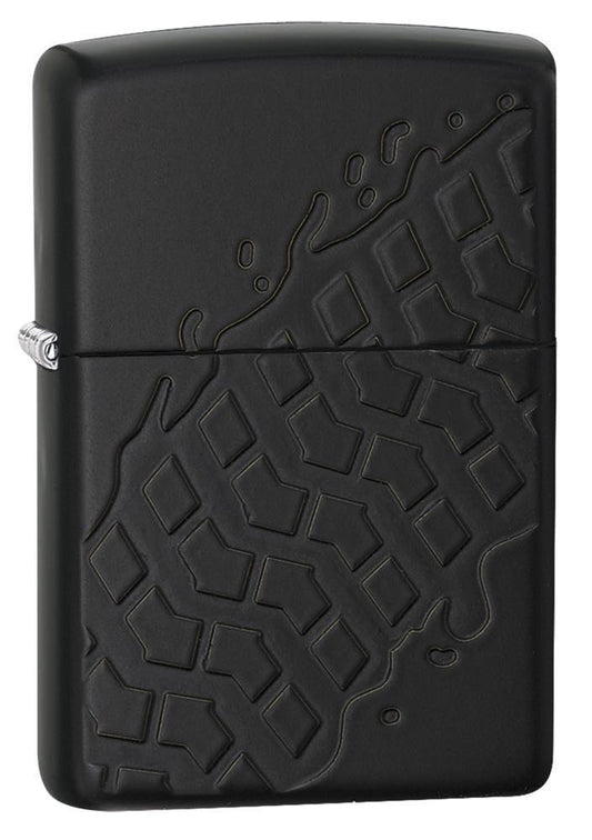 28966 Tire Tread Black Matter Armor Windproof Lighter