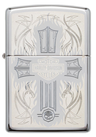 Front of Harley-Davidson® Cross Chrome Windproof Lighter