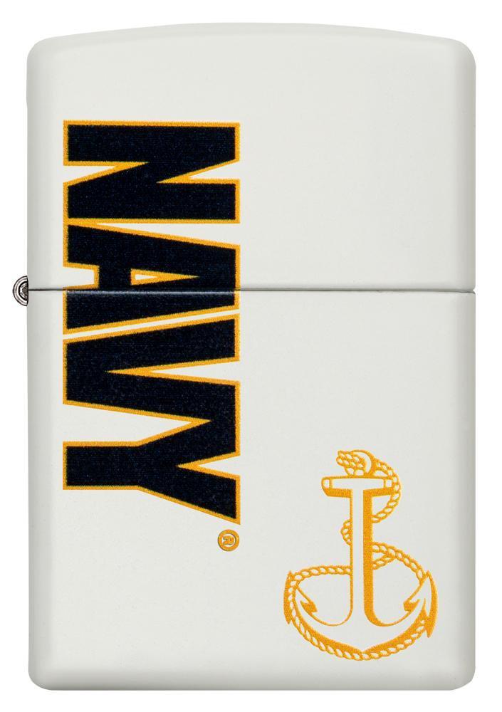 Navy White Matte Lighter