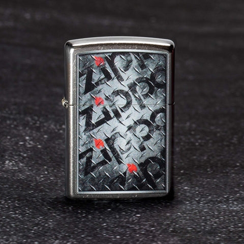 Diamond Plate Zippo Design